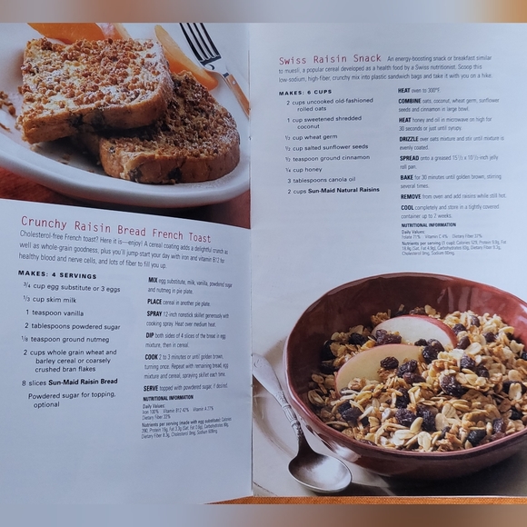 SunMaid Fruit & Sunshine Recipe Book vintage paperback cookbook - Picture 2 of 3